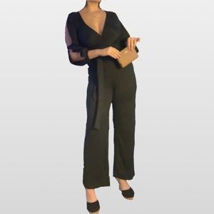 Soft Black Longsleeve Romper